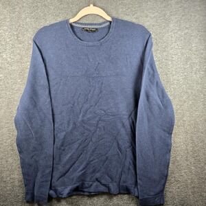 Banana Republic Men S Blue Marled Pullover‎ Lightweight Sweater Casual Everyday